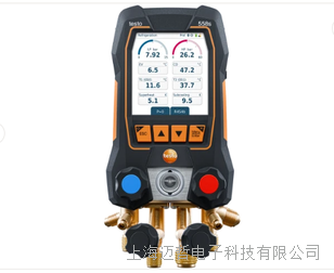 testo 558s電(diàn)子冷媒(méi)錶帶四通閥組